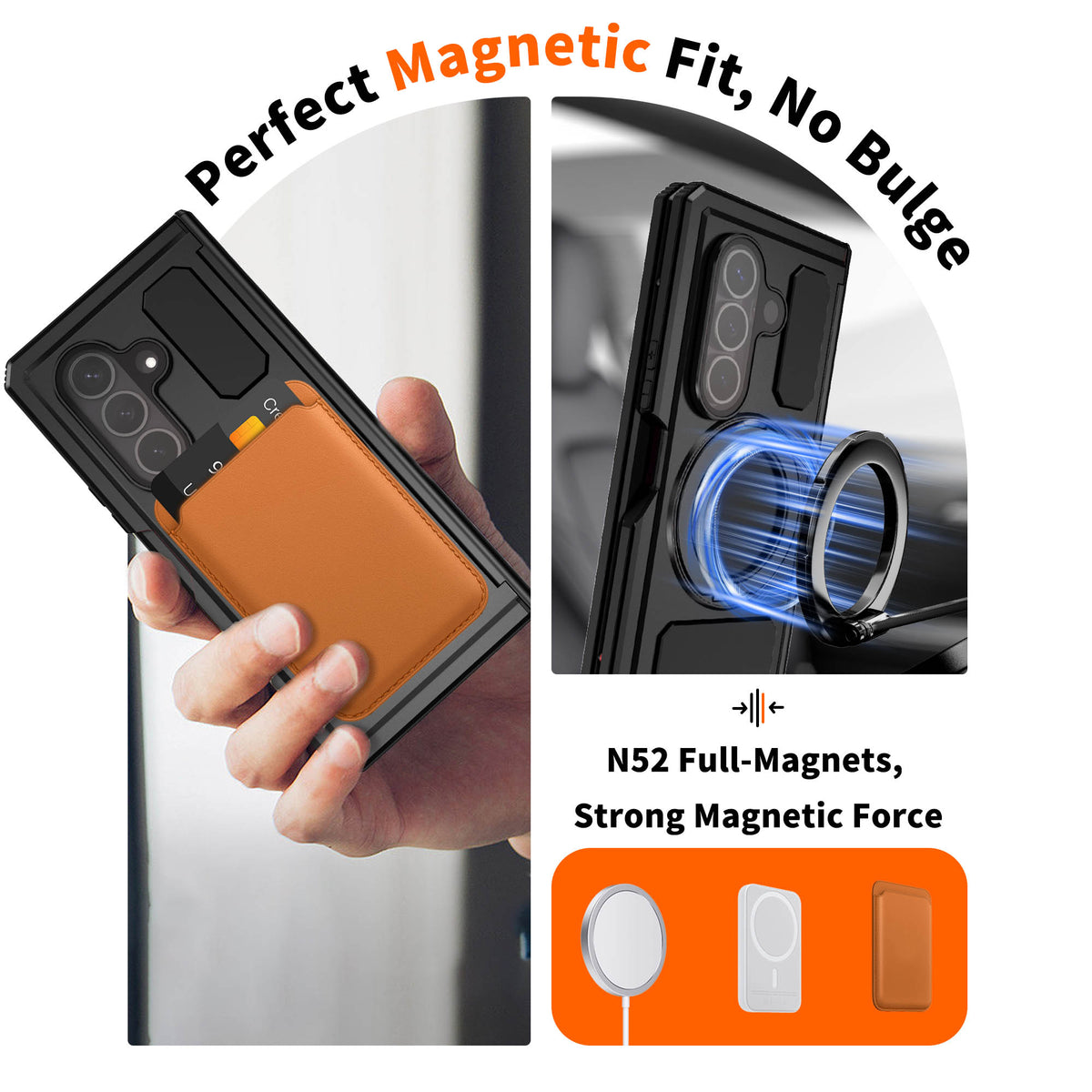 Ultramarine Technology with 12FT Drop Tested Magnetic Case with 360° Stand for Sports & Commute