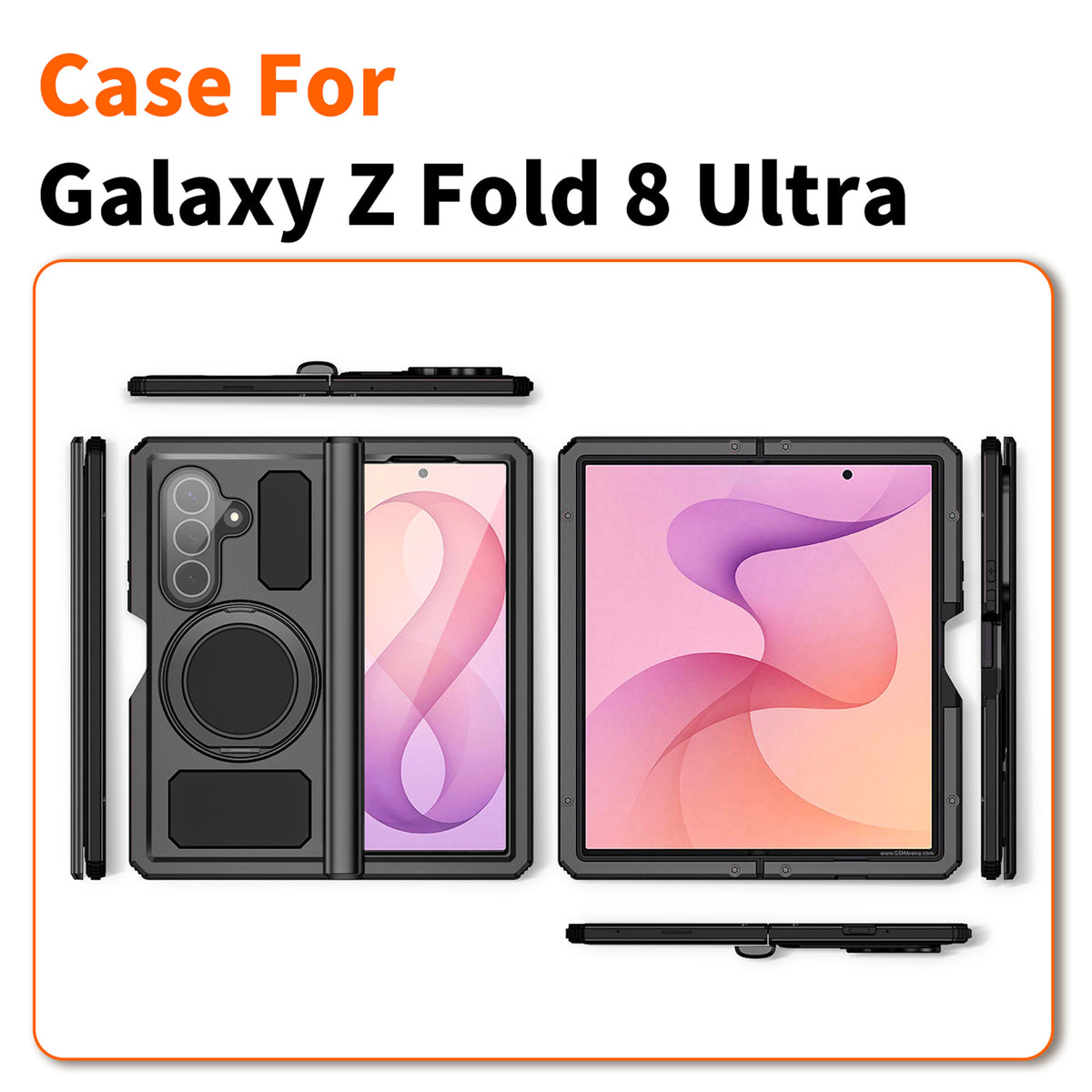 Ultramarine Technology with 12FT Drop Tested Magnetic Case with 360° Stand for Sports & Commute