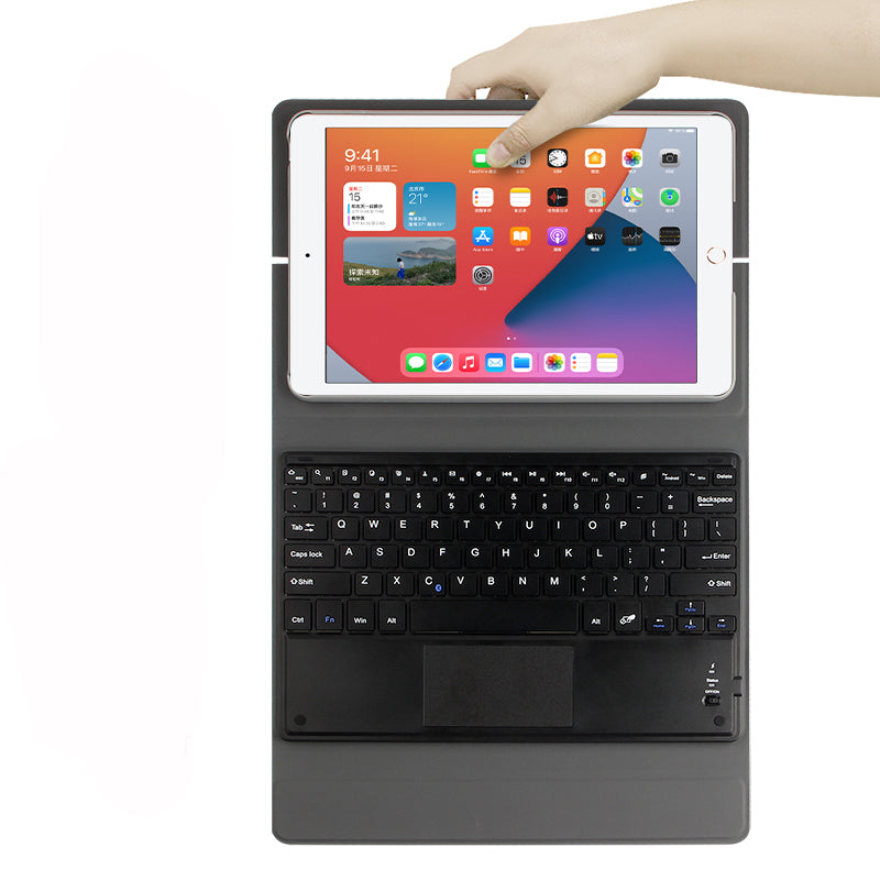 Metal Hinge Touchpad Keyboard Apple iPad 7 Case Detachable