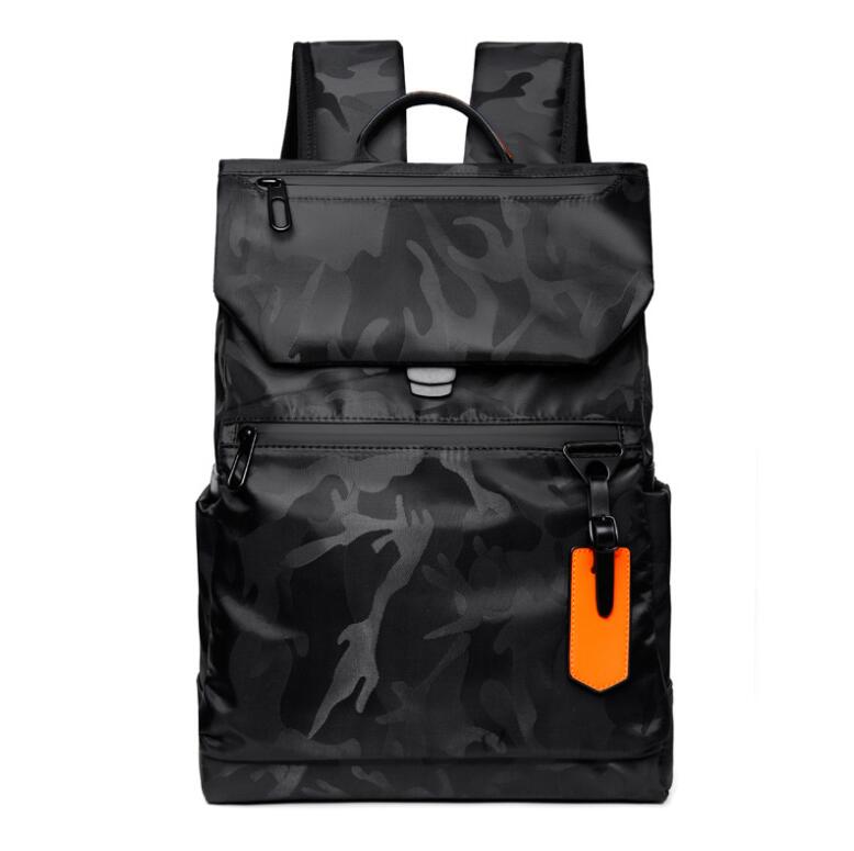 Men's Nylon Backpack Laptop Bag Tooling Wind Fashion Travel Outdoor Waterproof