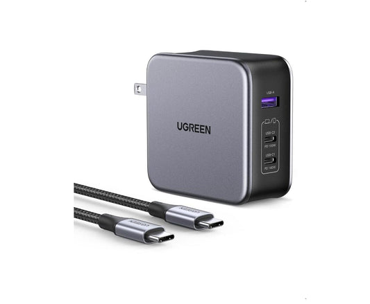 Hyper Fast Charger 140W USB-C Charging Station 3-Port Cable