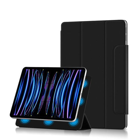 Magnetic Buckle Silk Leather Apple iPad Pro 11 (2020) Case Folding