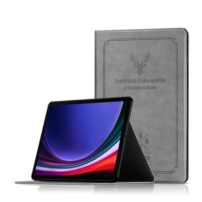 Destiny Imitation Deer Leather Samsung Galaxy Tab S9 Case Folio Stand