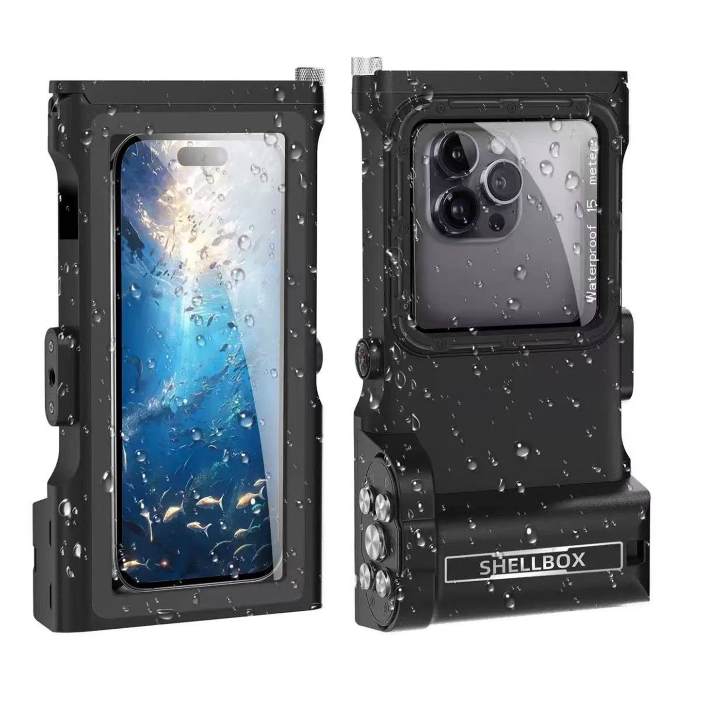 Ultramarine Technology 15m Waterproof Professional Diving Phone Case with Bluetooth Controller
