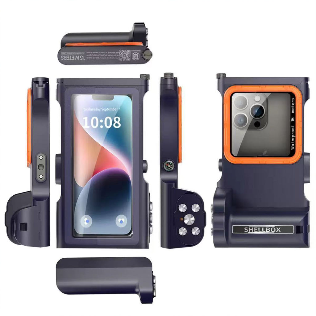 Ultramarine Technology 15m Waterproof Professional Diving Phone Case with Bluetooth Controller