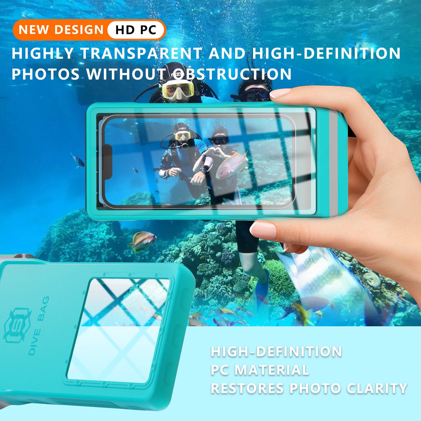 Ultramarine Technology 15M Waterproof Under-Water Phone Case | Universal Diving Pouch Phone Pouch