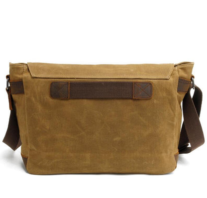 Men's Canvas Messenger Bag Tablet Casual Cross-body Retro Large Capacity