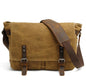 Men's Canvas Messenger Bag Tablet Casual Cross-body Retro Large Capacity