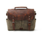 Men's Canvas Messenger Bag Tablet Retro Document Handbag Interior Zipper Pockets