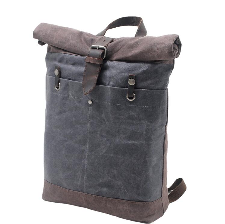 Men's Canvas BackpackLaptop Bag Batik Retro Waterproof Outdoor Travel Preppy Tide