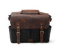 Men's Canvas Camera Bag Casual with Oil Waxed Leather Waterproof Cross-body Retro