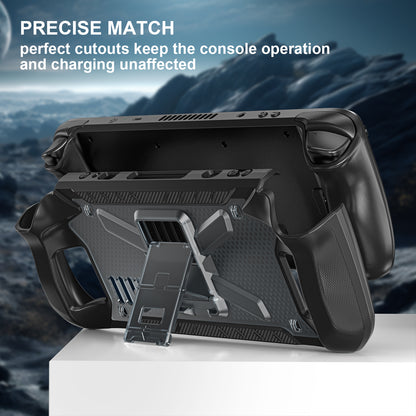 Tone Steam Deck Case Shockproof Rubber PC Stand with Shoulder Strap