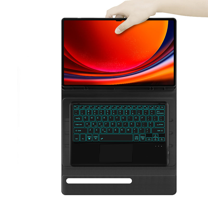 Voltage Slim Backlit Touchpad Keyboard Galaxy Tab S9 Ultra Case Magnetic