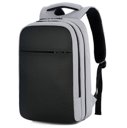 Men's Nylon Backpack Laptop Bag Large Capacity USB Charging Power Shcool