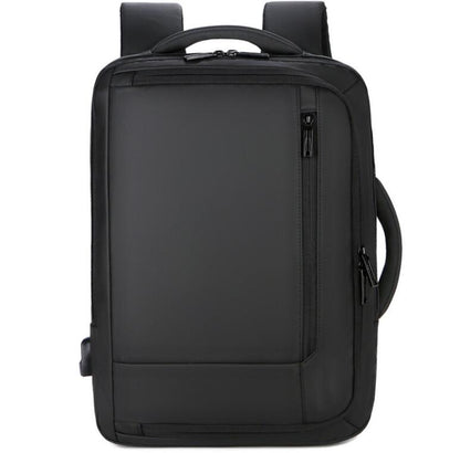 Men's Nylon Backpack Laptop Bag Flim Large Capacity Students Power USB Charging