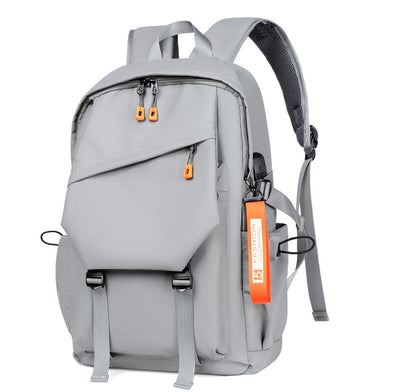 Men's Nylon Backpack Laptop Bag Leisure Out Students Tooling Wind Fashion