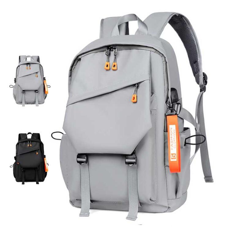 Men's Nylon Backpack Laptop Bag Leisure Out Students Tooling Wind Fashion