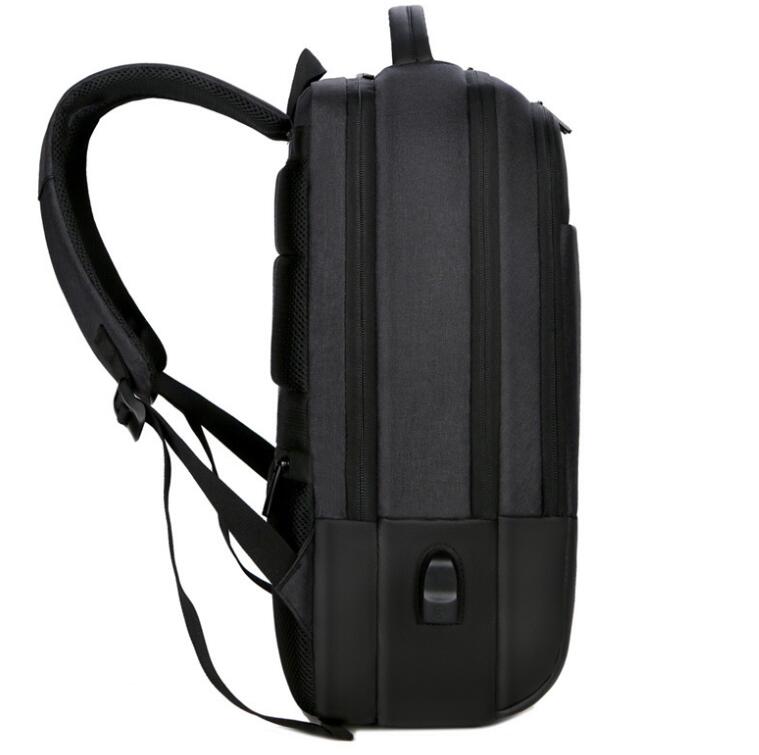 Men's Nylon Backpack Laptop Bag Large Capacity Power USB Charging Multifunction