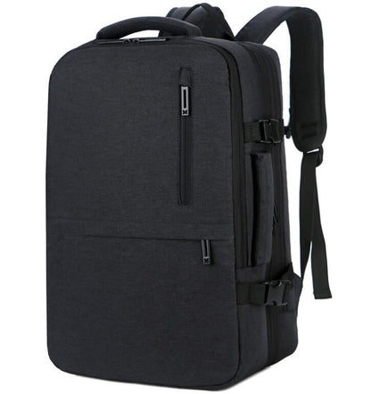 Men's Nylon Backpack Laptop Bag Multifunctional Waterproof Large Capacity Student