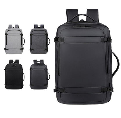 Men's Nylon Backpack Laptop Bag Large Capacity Multi-function Power USB Charging