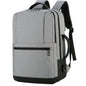 Men's Nylon Backpack Laptop Bag Multifunctional Simple Double Zipper Power USB Charging