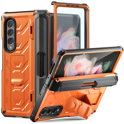 Mech King Samsung Galaxy Z Fold3 Case Rugged Mul-angele Kicktand