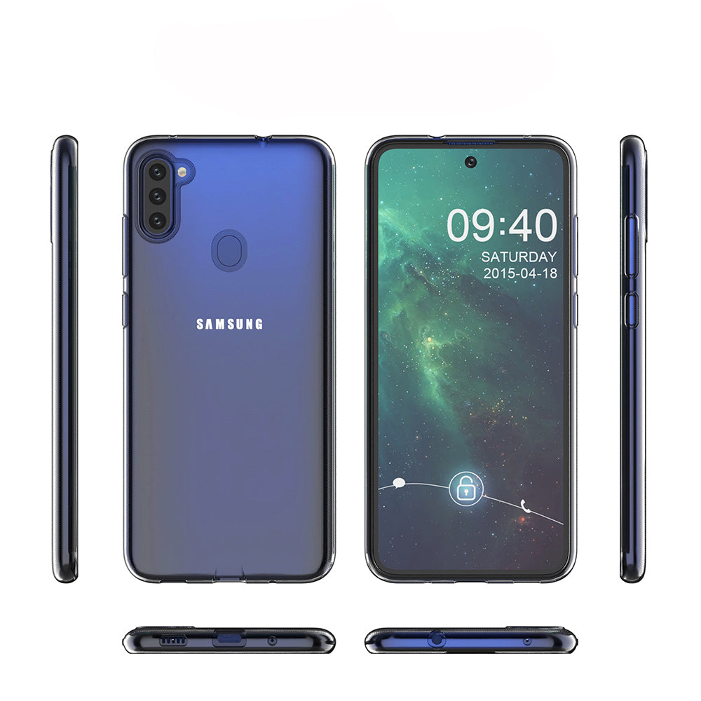 [2 Pack] Dot Clear Rubber Soft TPU Samsung Galaxy A11 Case Back Gel