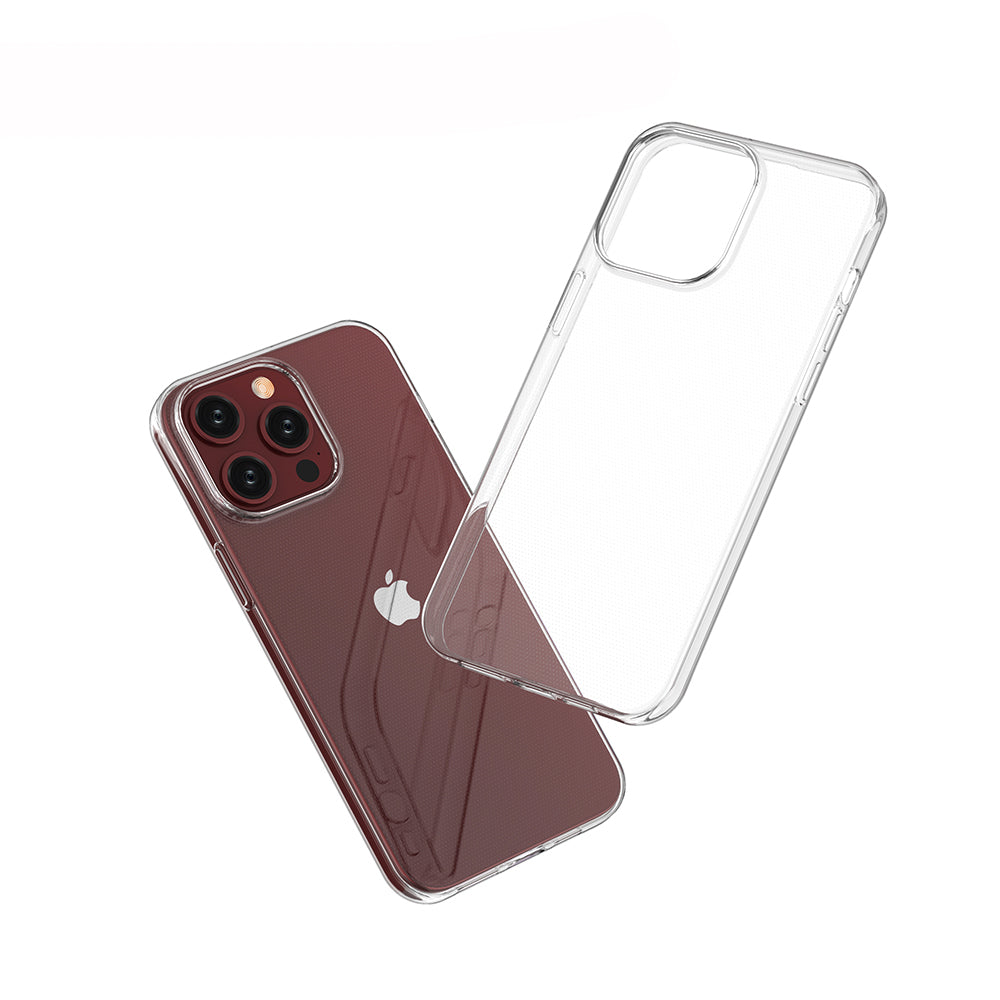 [2 Pack] Dot Clear Rubber Soft TPU iPhone 15 Pro Max Case Back Gel