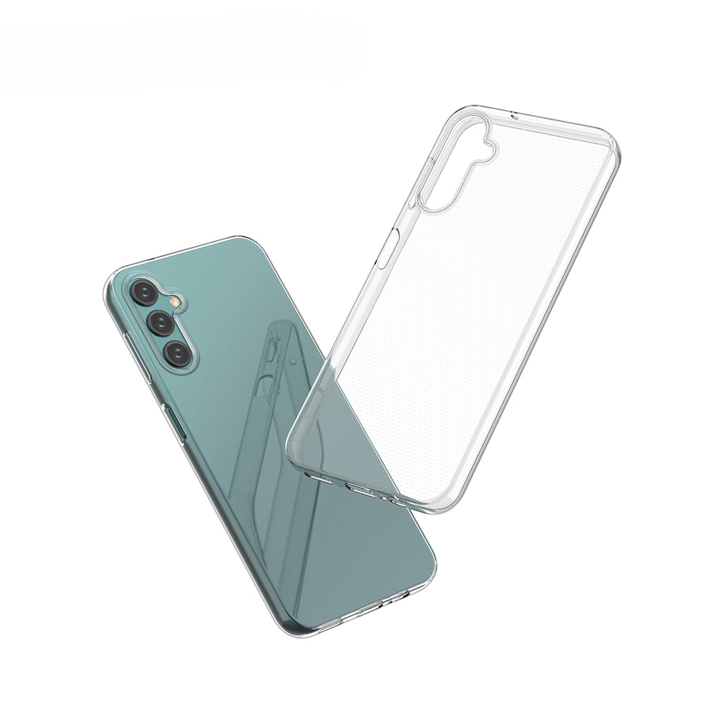 [2 Pack] Dot Clear Rubber Soft TPU Samsung Galaxy A14 Case Back Gel