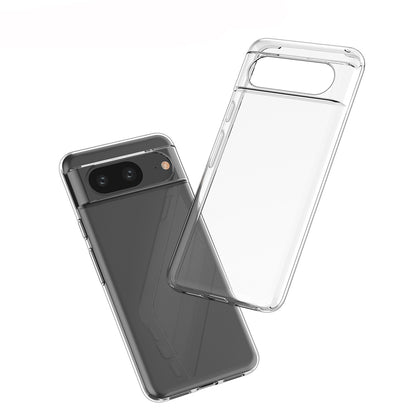 [2 Pack] Dot Clear Rubber Soft TPU Google Pixel 8 Case Back Gel