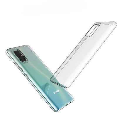 [2 Pack] Dot Clear Rubber Soft TPU Samsung Galaxy A71 Case Back Gel