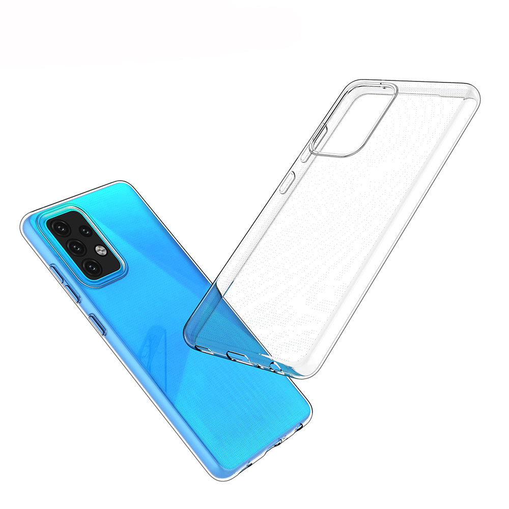 [2 Pack] Dot Clear Rubber Soft TPU Samsung Galaxy A52 Case Back Gel