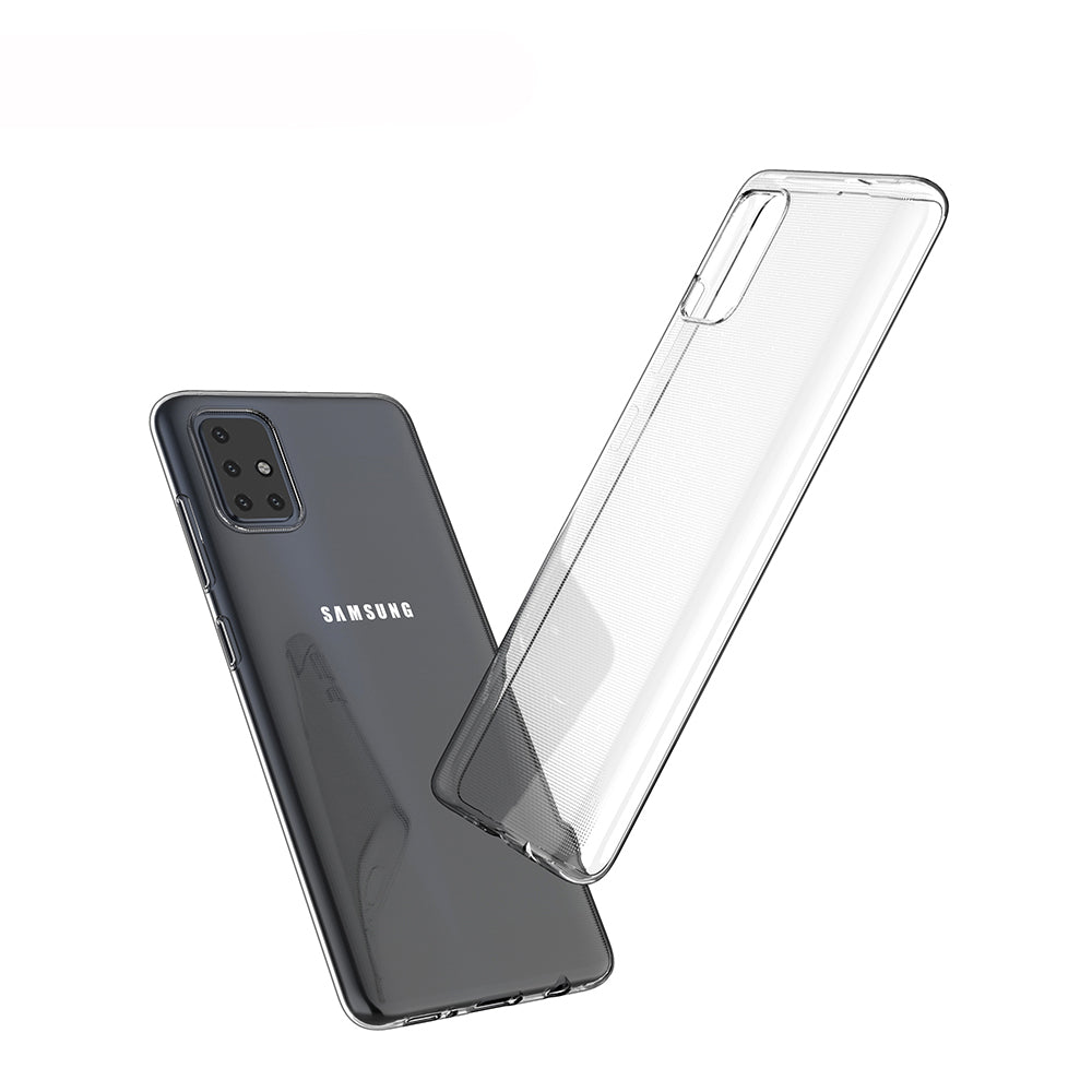 [2 Pack] Dot Clear Rubber Soft TPU Samsung Galaxy A51 Case Back Gel