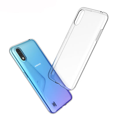 [2 Pack] Dot Clear Rubber Soft TPU Samsung Galaxy A10 Case Back Gel