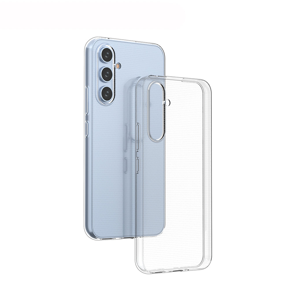 [2 Pack] Dot Clear Rubber Soft TPU Samsung Galaxy A54 Case Back Gel