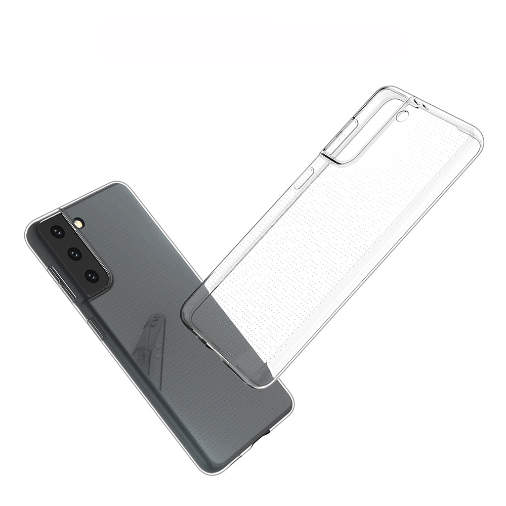 [2 Pack] Dot Clear Rubber Soft TPU Samsung Galaxy S21 Case Back Gel