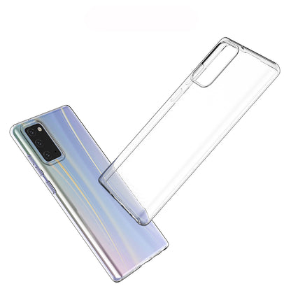 [2 Pack] Dot Clear Rubber Soft TPU Samsung Galaxy Note20 Case Back Gel