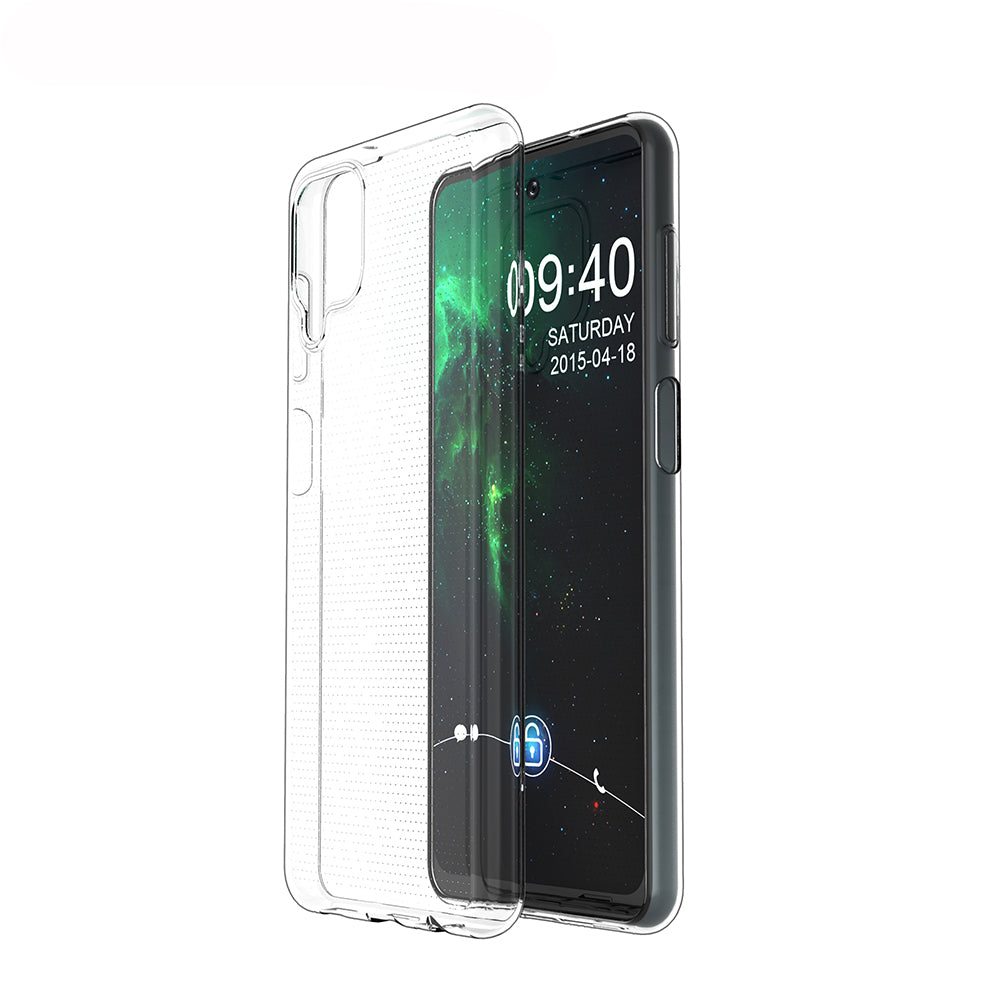 [2 Pack] Dot Clear Rubber Soft TPU Samsung Galaxy A12 Case Back Gel