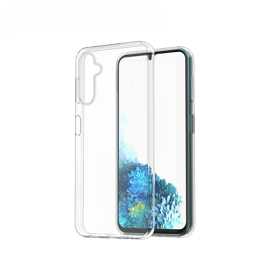 [2 Pack] Dot Clear Rubber Soft TPU Samsung Galaxy A14 Case Back Gel