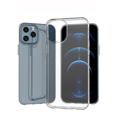 [2 Pack] Dot Clear Rubber Soft TPU iPhone 12 Pro Max Case Back Gel