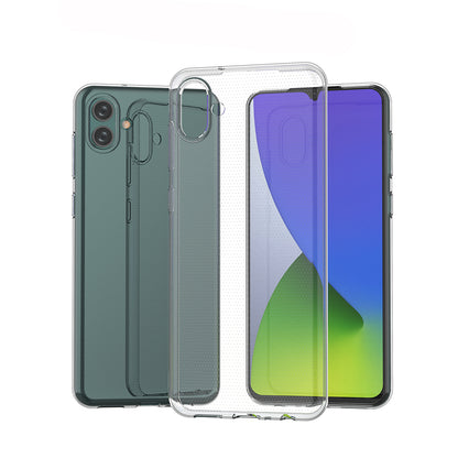 [2 Pack] Dot Clear Rubber Soft TPU Samsung Galaxy A04s Case Back Gel