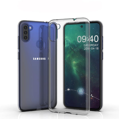 [2 Pack] Dot Clear Rubber Soft TPU Samsung Galaxy A11 Case Back Gel