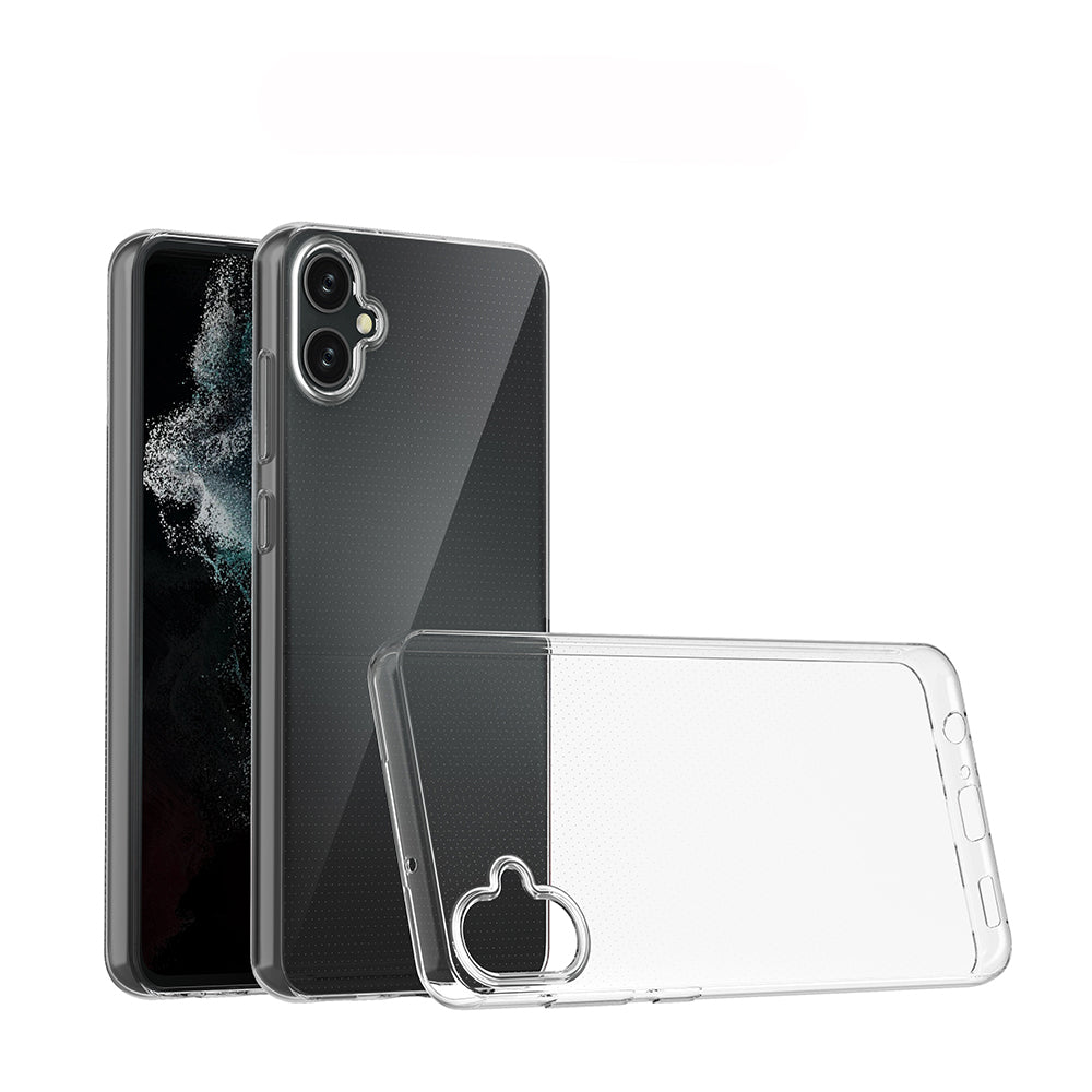 [2 Pack] Dot Clear Rubber Soft TPU Samsung Galaxy A05 Case Back Gel