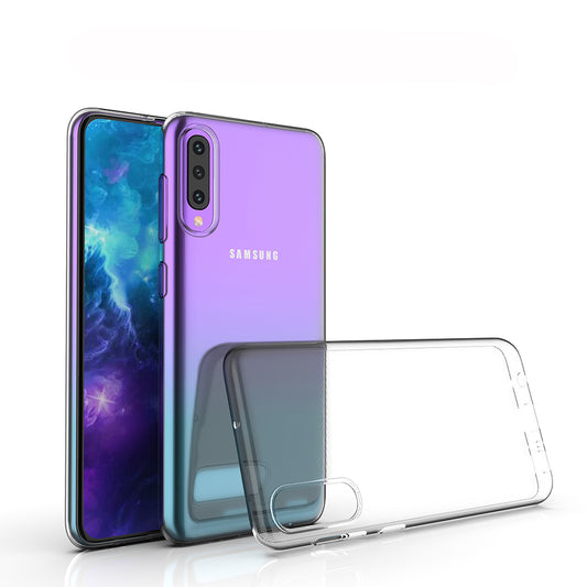 [2 Pack] Dot Clear Rubber Soft TPU Samsung Galaxy A50 Case Back Gel