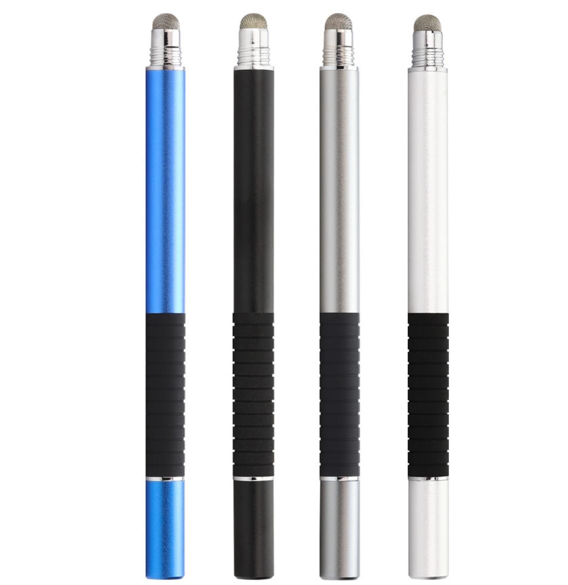 Stylus Cloth Tip Dual Suction Dics 2-in-1 Multi-functional Handwriting Touch Pen