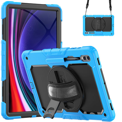 Tough Strap Built-in Screen Protector Galaxy Tab S8 Ultra Case Multi-functional