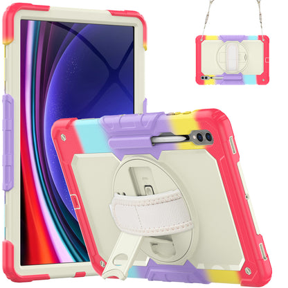 Tough Strap Built-in Screen Protector Galaxy Tab S8 Ultra Case Multi-functional