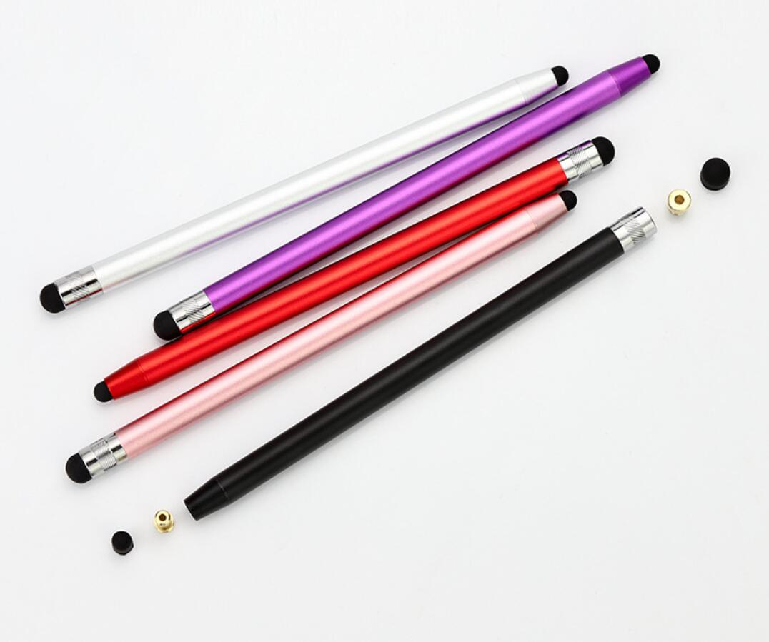 Silicone Dual Tip 1MM 10MM Stylus Fashion Pencil Shape Handwriting Touch Pen