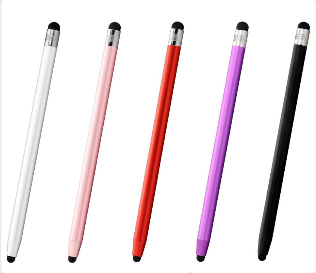 Silicone Dual Tip 1MM 10MM Stylus Fashion Pencil Shape Handwriting Touch Pen