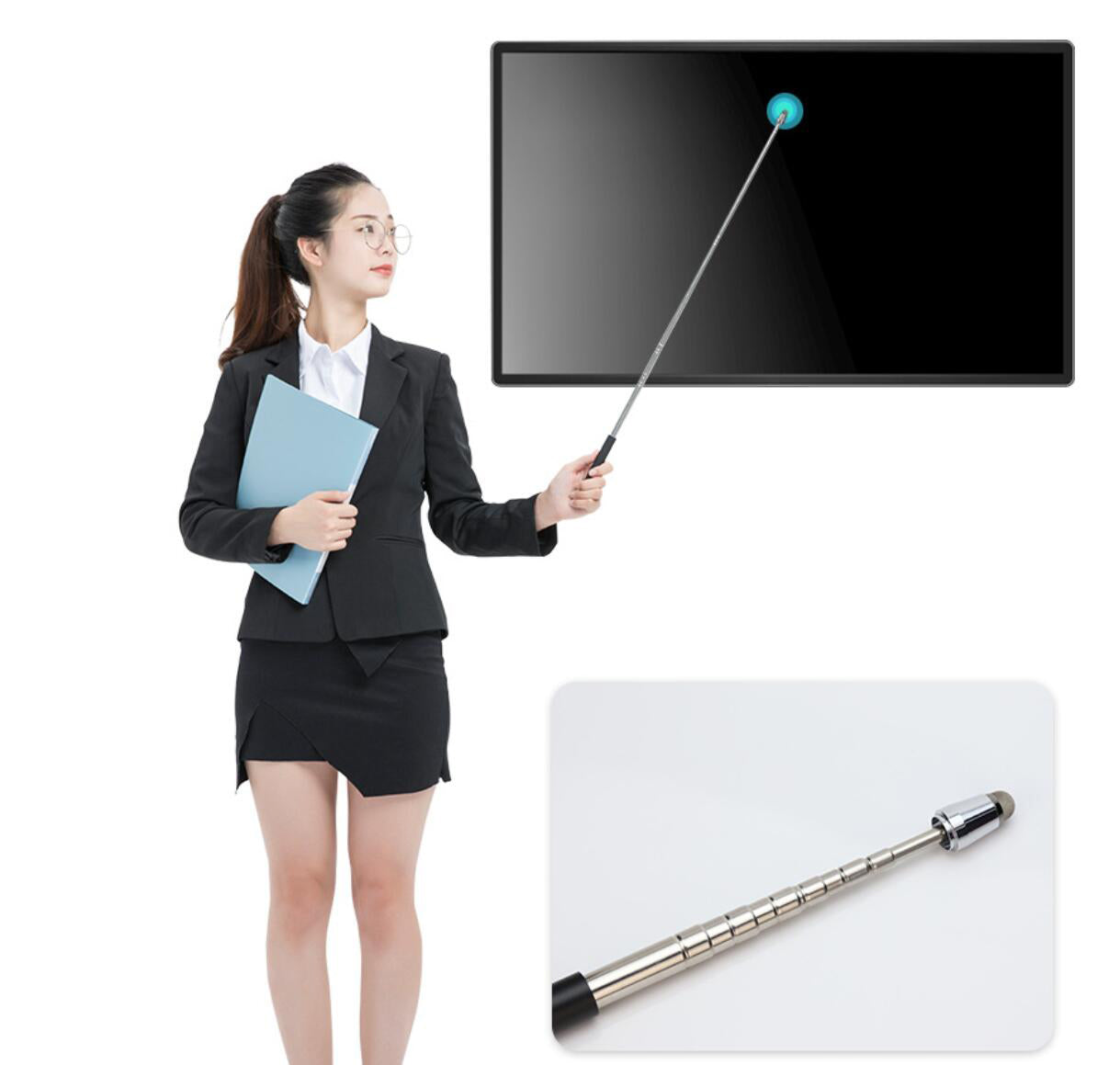 1M Teaching Conference Telescopic Stylus Universal Touch Pen Teacher's Stick